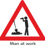 9683, Man at work, Sign