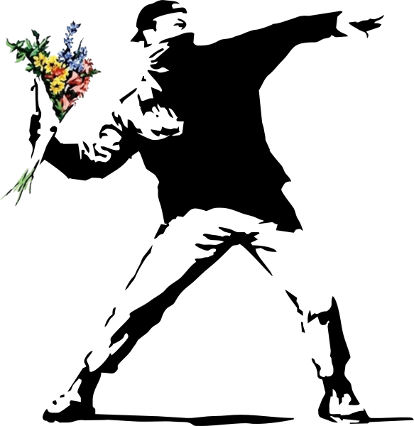 9200, Banksy, Flower thrower