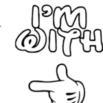 8522, Im with her, Mickey mouse, Minnie mouse, Hand, Couple
