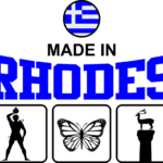 8523, Made in Rhodes, Island, Greece, Colossus, Butterfly, Deer, Dama dama