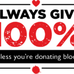 8636, Always give 100% unless you are donating blood