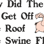 8971, How did the pig get off the roof the swine flu